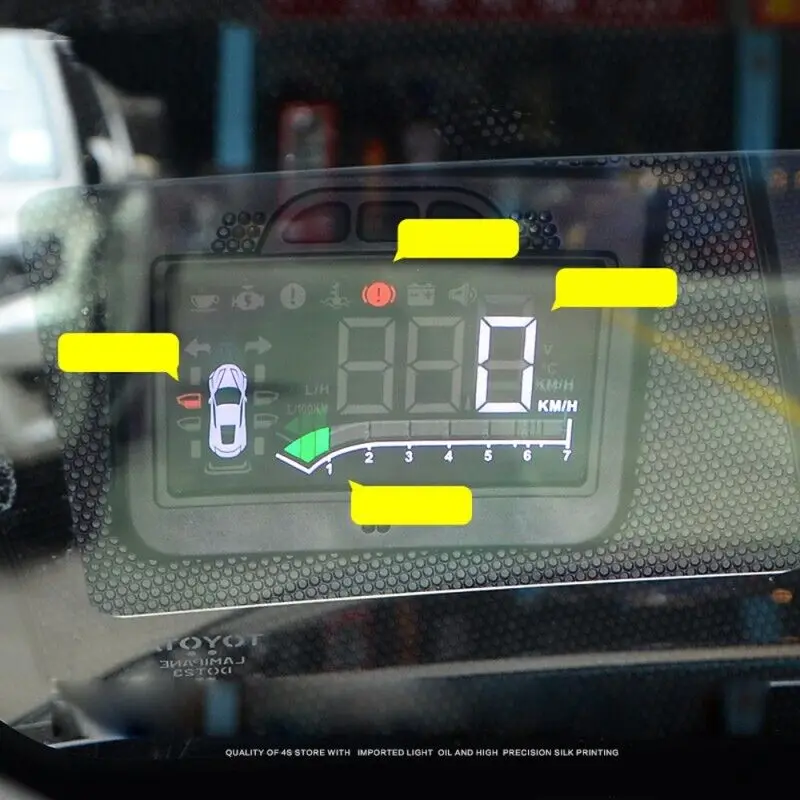 For Toyota 4Runner 2010 2011 2012 2013 2014 2015 2016 2017 2018 2019 Car-Styling Black Head Up Display HUD Auto Accessories