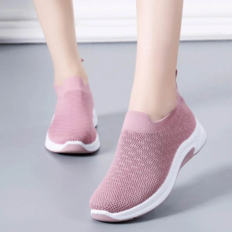 

Женские носки Hundred Spring 2023, повседневные дышащие легкие кроссовки с сеткой Flyweave