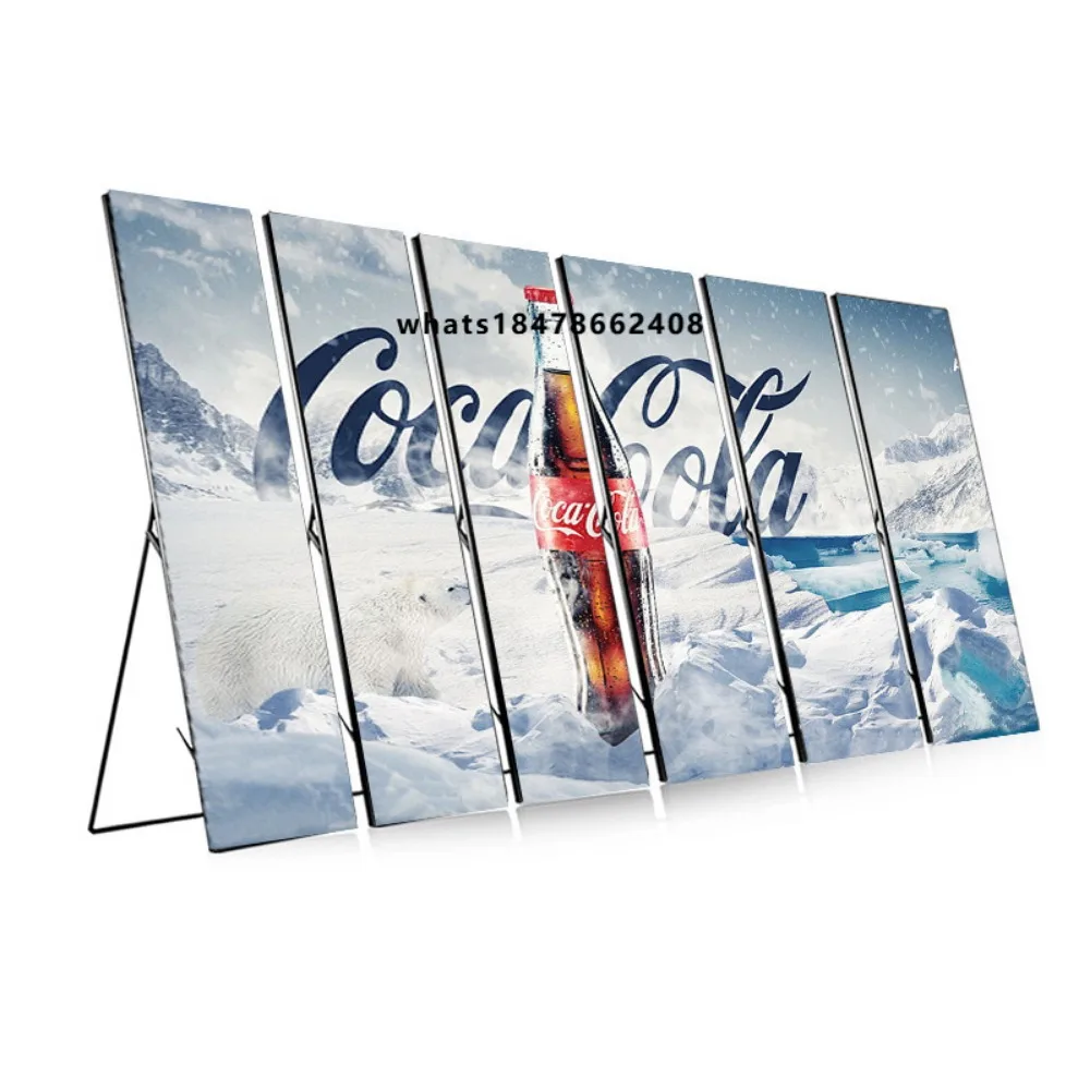 Wholesale 960 * 1920mm P2.5mm Indoor Light Emitting Diode Poster Display High definition 4G Wifi Control IP65 Shopping Mall and