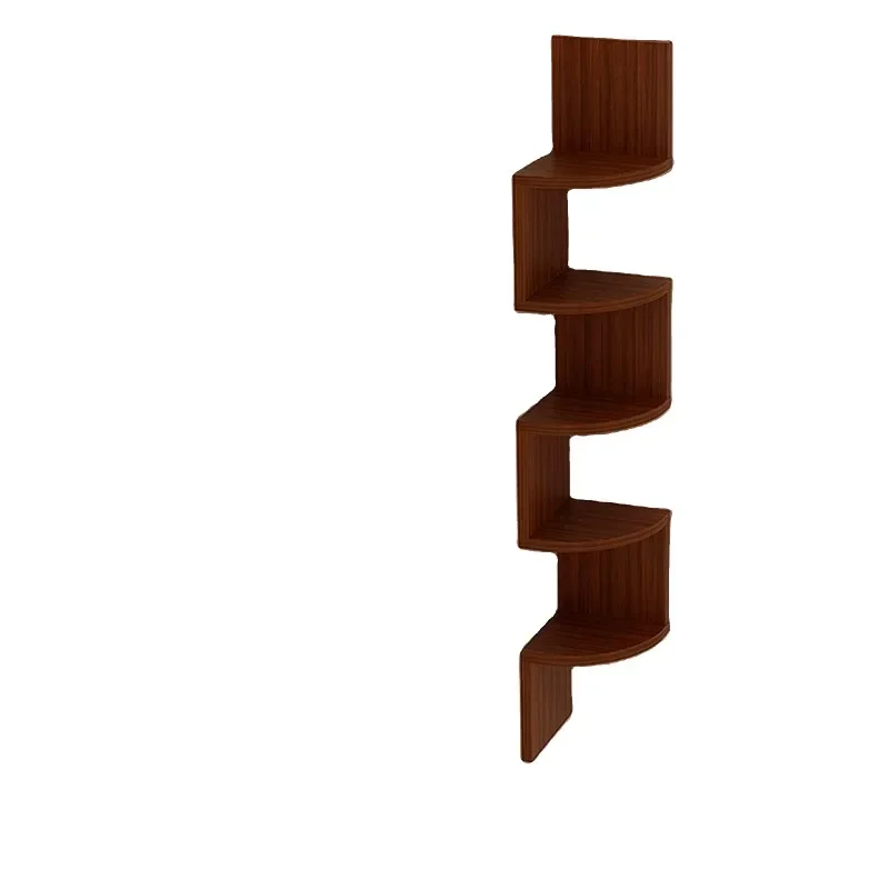Long floating shelf carved wooden wall-mounted storage rack