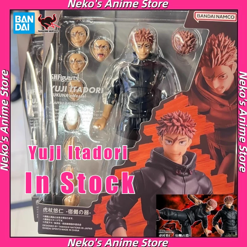 【En Stock】BANDAI Tamashii SHF Jujutsu Kaisen Yuji Itadori Sukuna Vessel Culling Game March Deposit Figura de Acción Coleccionable