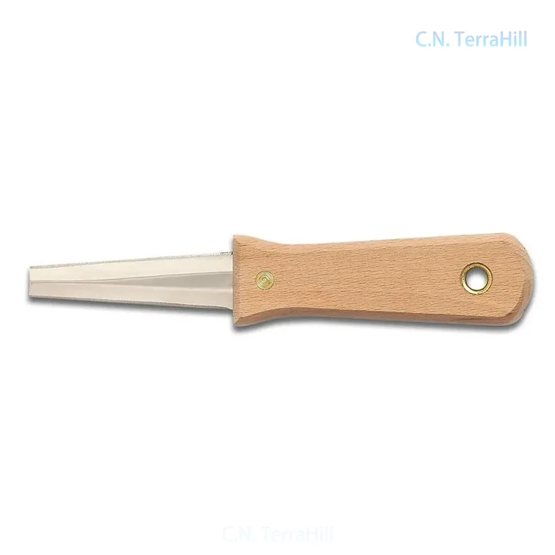 Insulated Roofing Knife with Hardwood Handle for Foam Board Cutting, Felt Paper & Rock Wool Trimming Tool