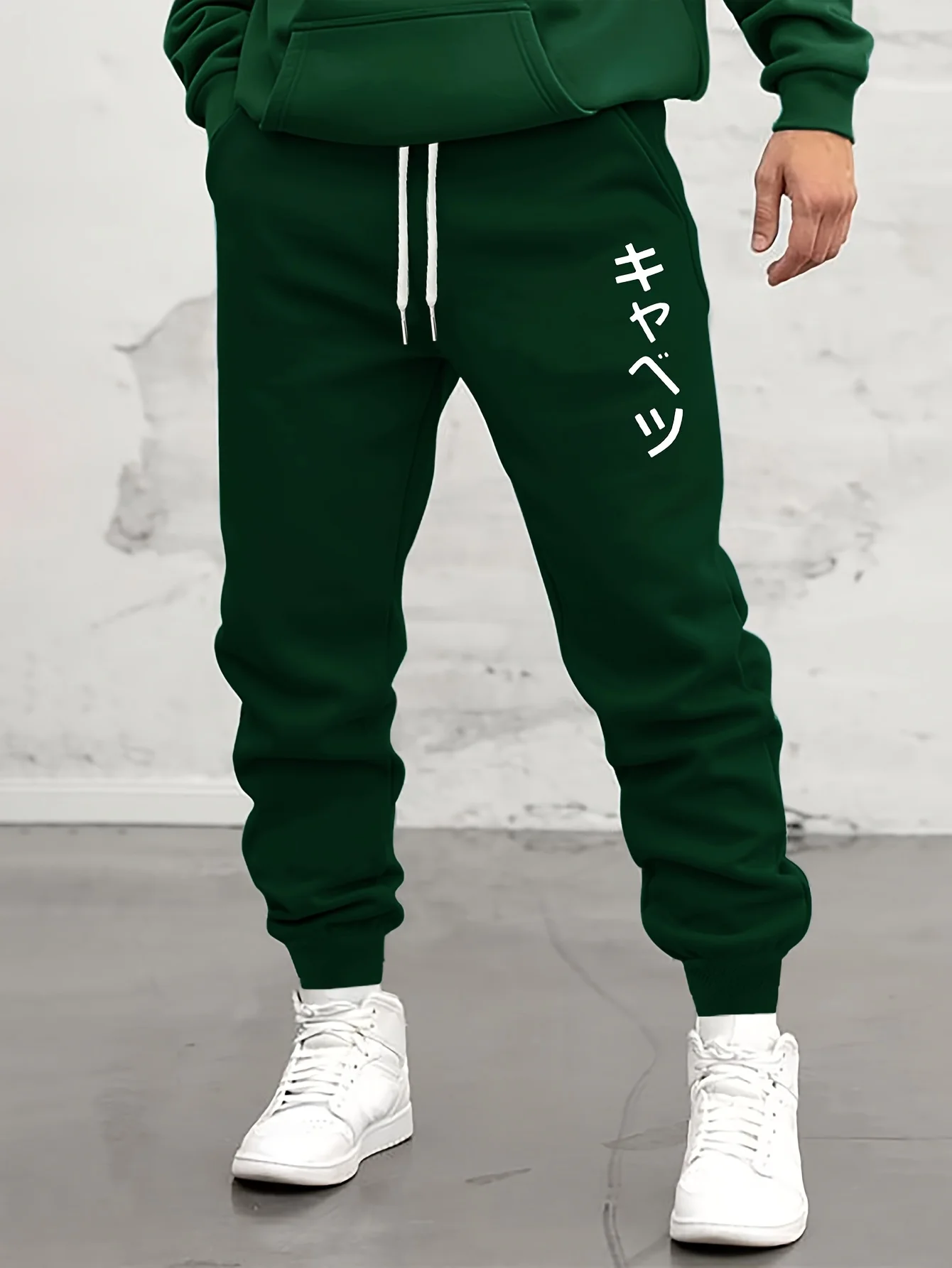 Men's Gothic Printed Sweatpants in Black Style, Men's Casual Jogging Pants for Daily Wear, Autumn and Winter Sweatpants S-3XL