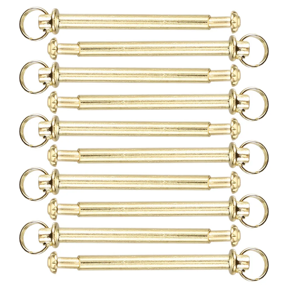 

10 set Folding Shaft Rivets Nuts Handheld Fan Repairing Kit Hand Fan Fasteners Solid Metal Shaft Replacement For Bamboo Paper