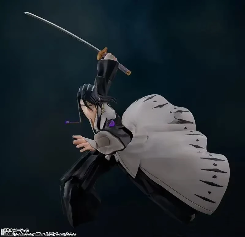 S.H.Figuarts Shf Byakuya Kuchiki "표백제 천년 혈액 전쟁" 액션 모델 애니메이션 피규어 장난감 어린이를위한 선물