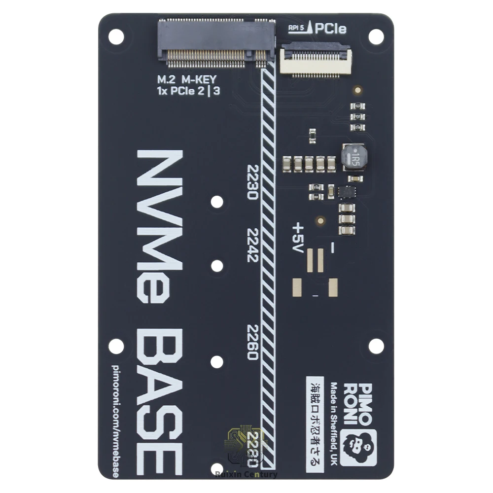 FOR Pimoroni PIM699 NVMe Base FPGA Mezzanine Card FMC Interface Raspberry Pi 5 Platform Evaluation Expansion Board PCIe Gen 2/3
