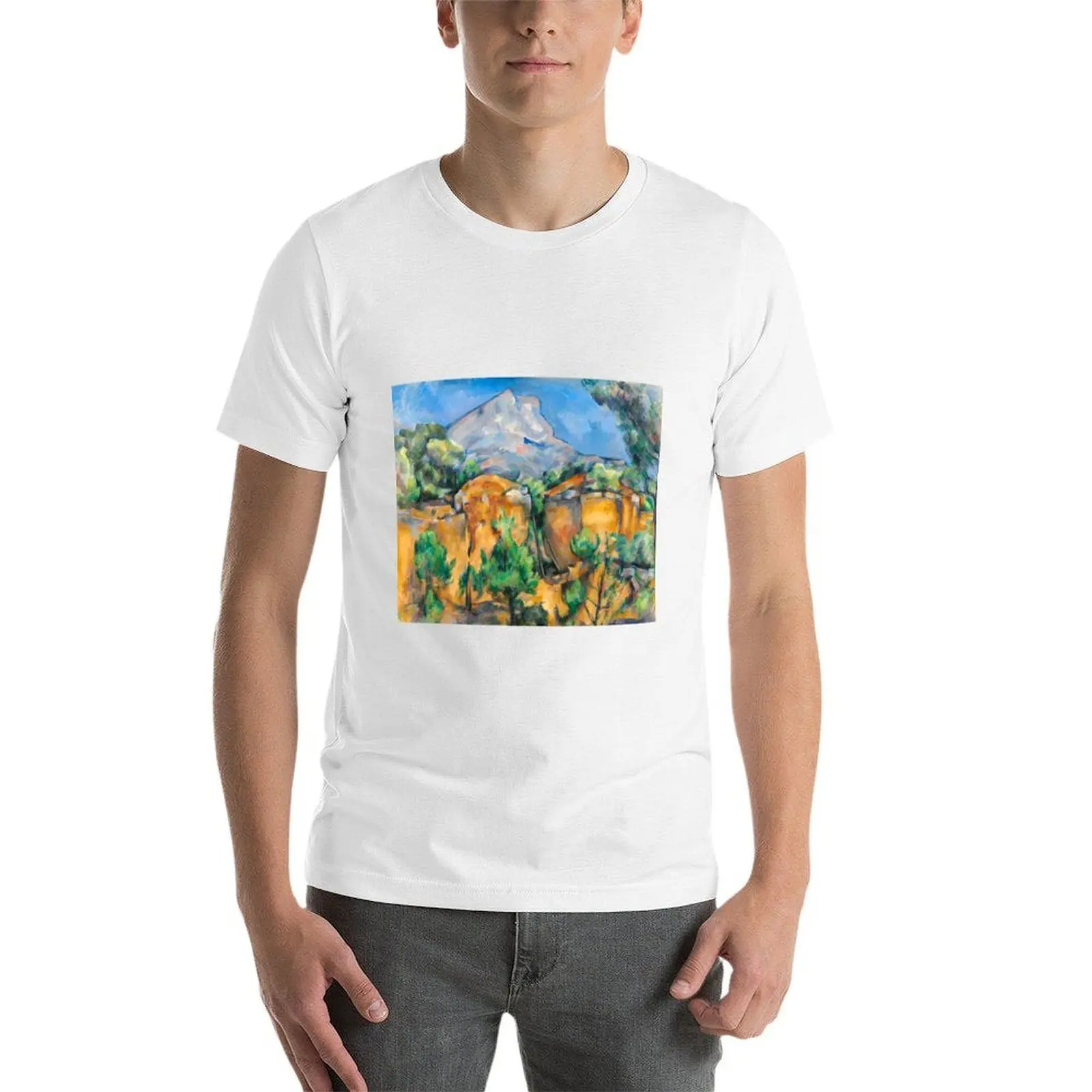 سيزان تي بواسطة رجل فاخر لبول رجل القمصان مصمم تي شيرت قمصان ضئيلة قميص سانت فيكتوري مونت تي شيرت