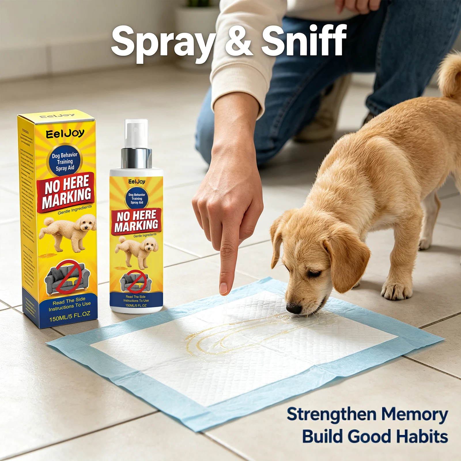 Dog Behavior Training Spray Correcting Pet Behavior Cultivate Bowel Habit Reduce Scratching Protect Furniture Potty Training Aid