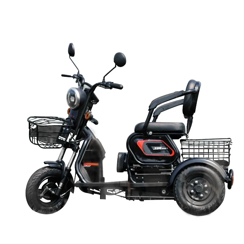 electric tricycle household small scooter three-seat adjustable electric tricycle