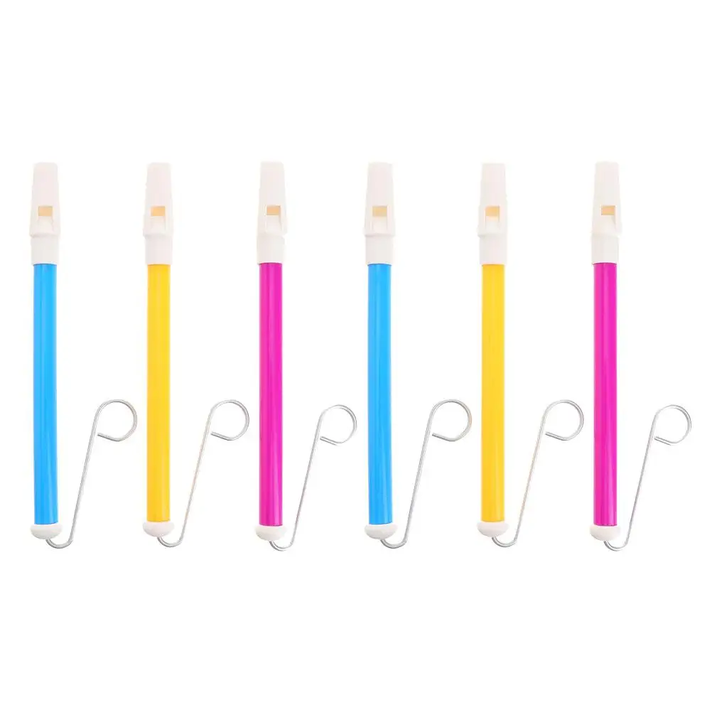 

6 Pcs Yo Flute Party Whistle Blowers Kids Toy Musical Instrument Toddler Toys Handheld Horn Plastic Whistles Cheer Child