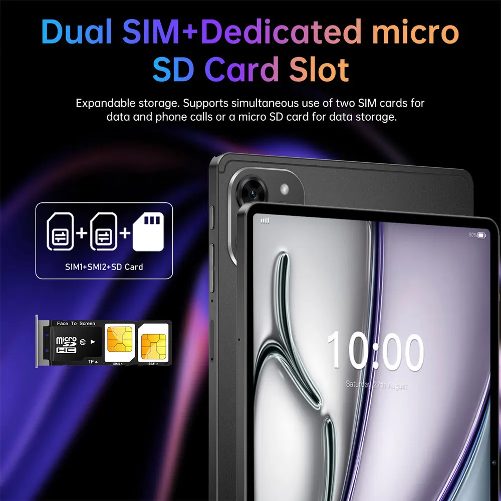 2026 Pad 16 Pro الأصلي 10.1 بوصة اللوحي أندرويد النسخة العالمية أقراص 16GB + 1 تيرا بايت 10000mah تبويب 4G 5G ثنائي الشريحة واي فاي للأطفال PC #6