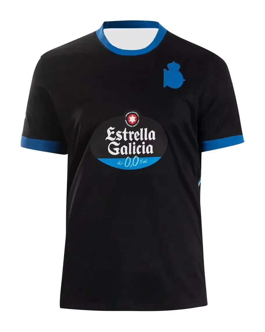 26-27 New Deportivo La Coruna Jerseys 3D Printed Quick Drying Sports Men's and Women's Short Sleeved T-shirts Family Matching