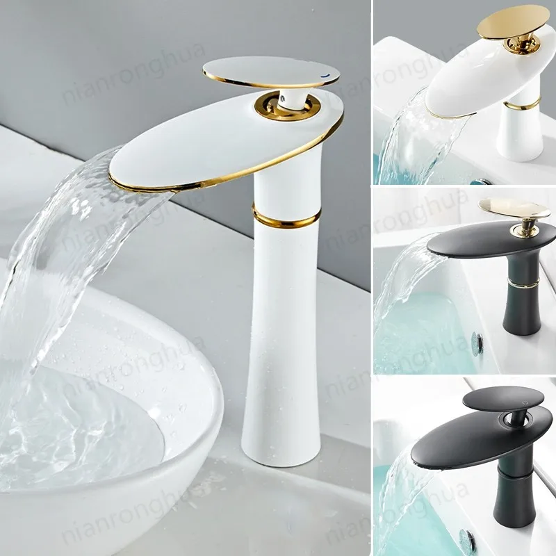 

White Gungrey Silver Kitchen Bathroom Faucet Brush Antique Black Four Function Gun Handle Mixer Hot and Cold Water Taps Faucet