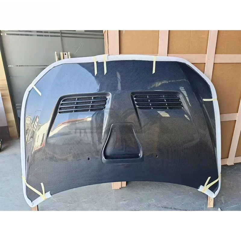 High Quality Racing Style Carbon Fiber Engine Hood Bonnet, Automobile Performance Racing Styling Upgrade Accessories