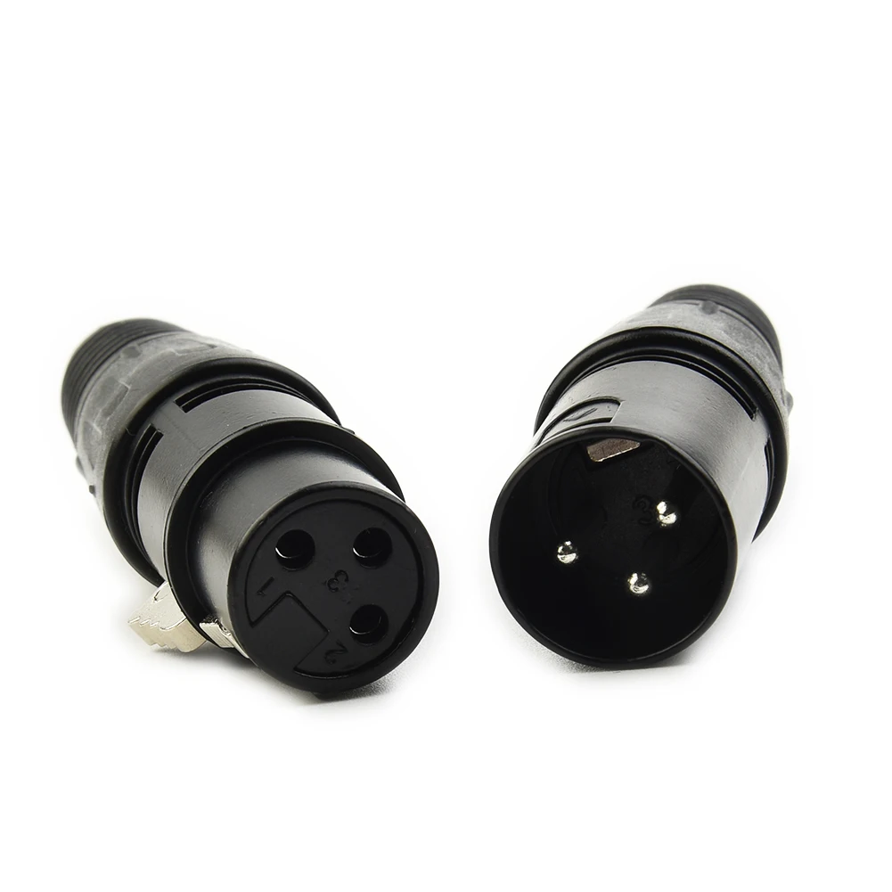 

10Pair XLR 3 Pin Male Female Microphone Cable Connectors for DMX MIC Snake Audio Equipment Connection and Signal Transmission