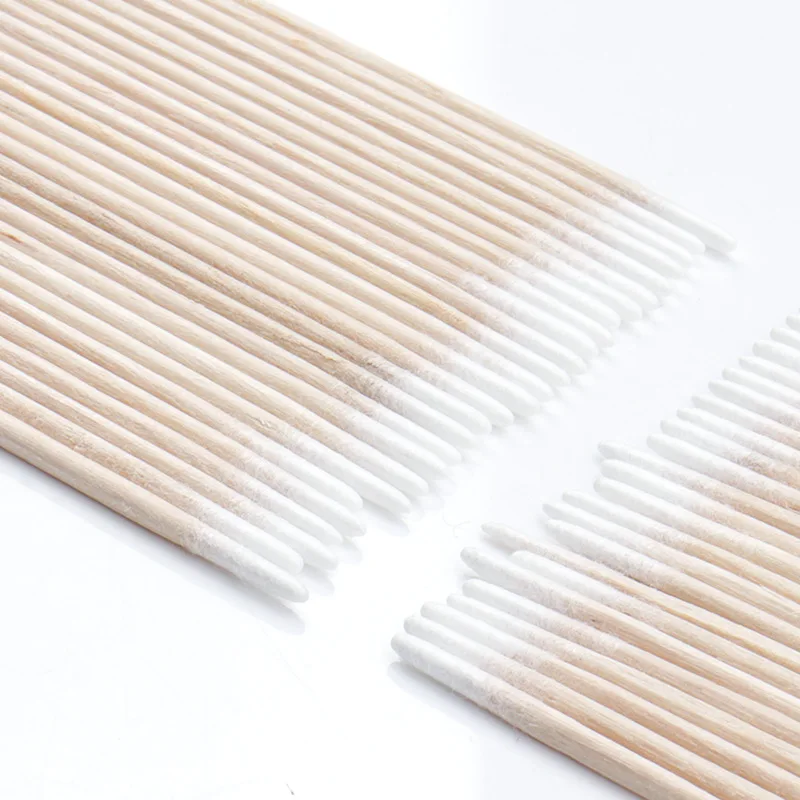 300/500pcs Double Head Cotton Swab Medical Wood Sticks Nose Ears Clean Applicator Microbrush Beauty Cotton Buds Makeup Tool