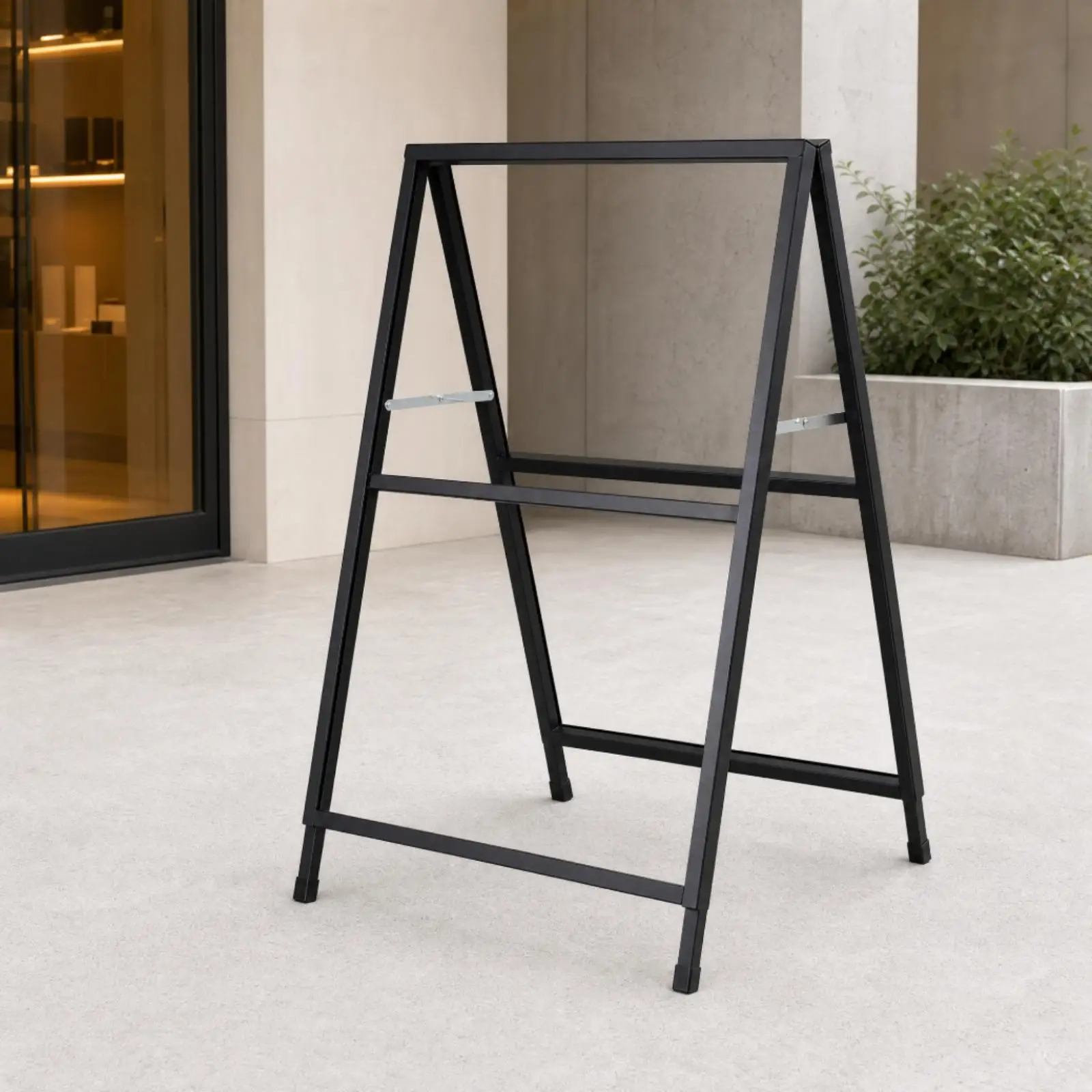 Iron Frame Poster Stand Fully Assembled Sign Holder for Promotional Display Custom Sign for Retail Shop Window Marketing