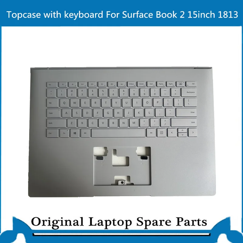 Original Topcase For Surface Book 2 1813 Keyboard C Case Shell 15inch Sliver US