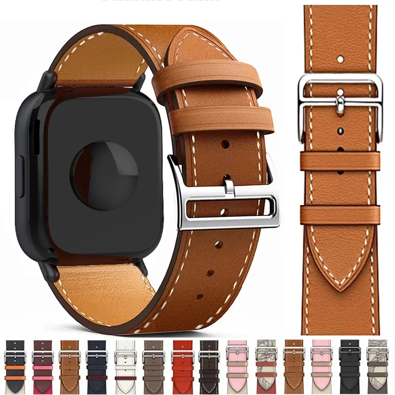 Leather Strap for Redmi Watch 5 Lite/ Active/ Redmi Watch 5 Xiaomi Watch S4 Bracelet for samsung Galaxy 7 6 5 4 3 20mm 22mm Band