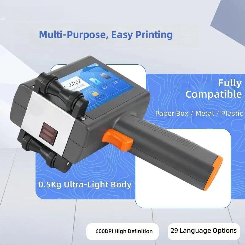 for T10 Intelligent Handheld Inkjet Printer Production Date QR Code Barcode Automatic Small Multi Function Coding