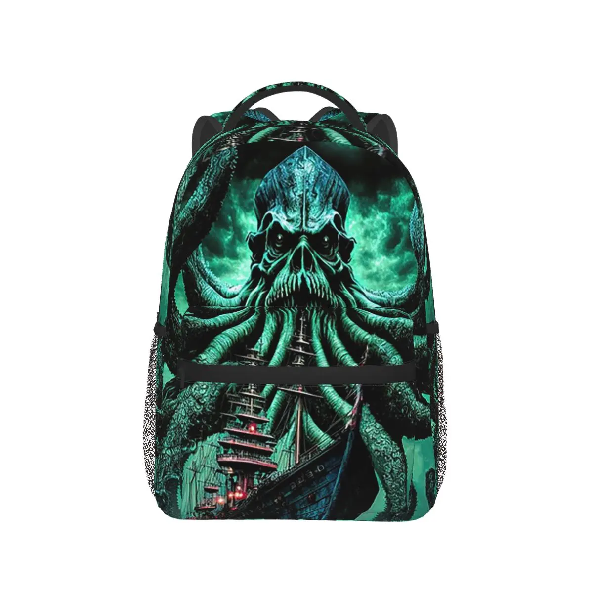 

Necronomicook Call Of Cthulhu Backpack Hot Sale Daypack Large Capacity Kids BookBag School Bag Shoulder Bags for Men Women