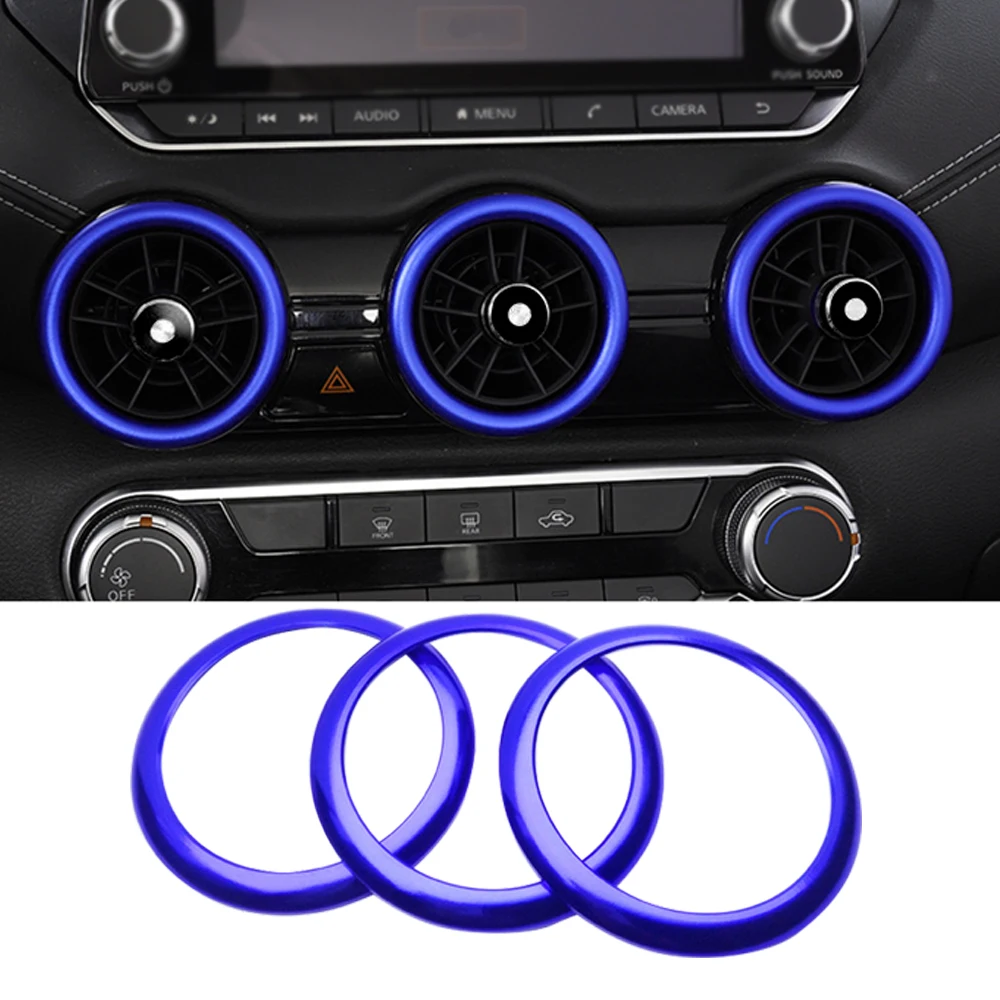 Car AC Air Outlet Conditioning Cover Ring Cover Trim Decoration For Nissan Sentra 2024 2023 2022 2021 2020