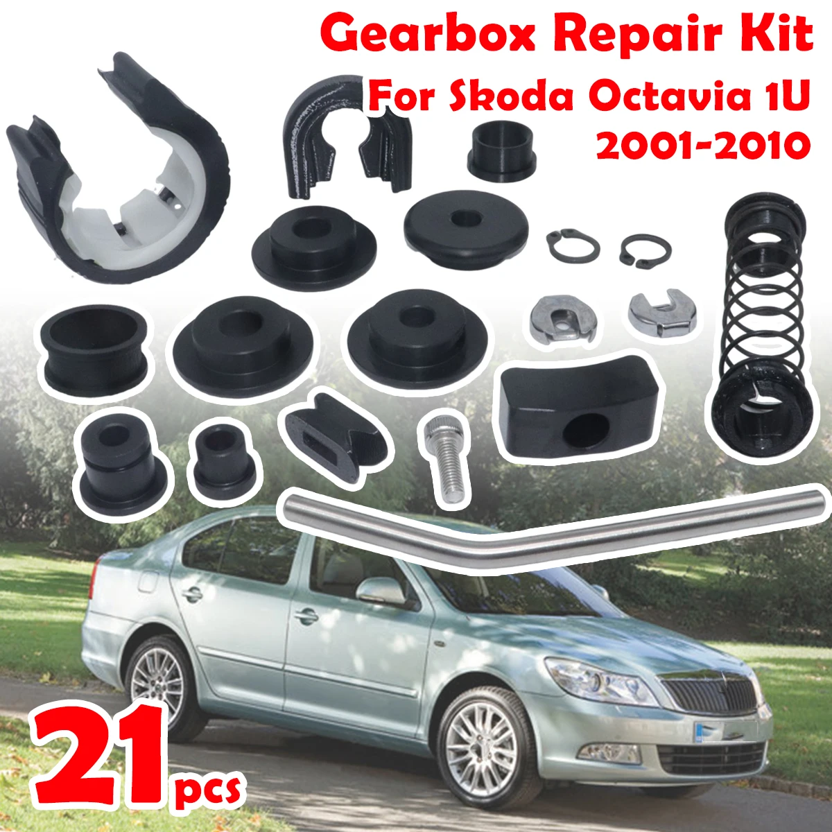 

Complete Shifter Bushing Kit For Skoda Octavia 1U 2001 - 2010 Gearbox Enhance Shifter Lever Selector linkage End Car Accessories