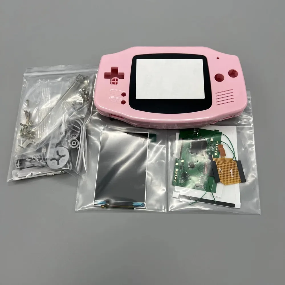 شاشة GBA IPS LCD مقاس 3.0 بوصة وغطاء جديد لشاشة GBA/Nintendo GAME BOY ADVANCE/Support Pixel. لا حاجة لقطع القذيفة.