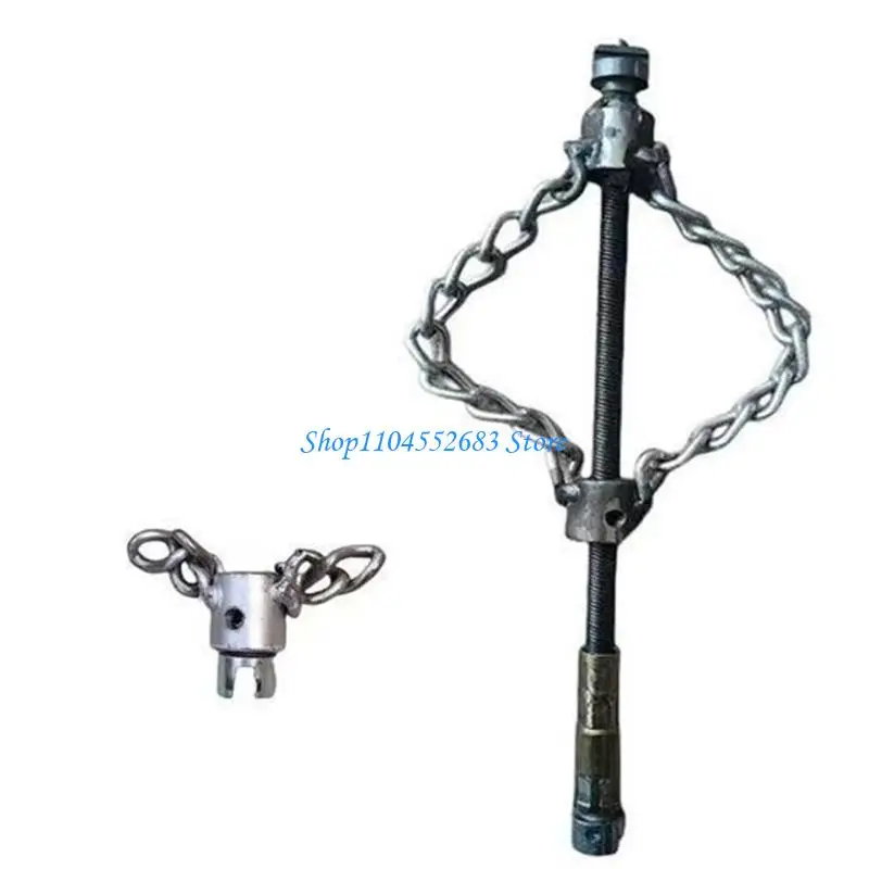 Y6GD Durability Steel Flexible Shaft Sewer Descaling Tool For Attachment To Handheld Drill To Clean Stubborn Pipe Dirt