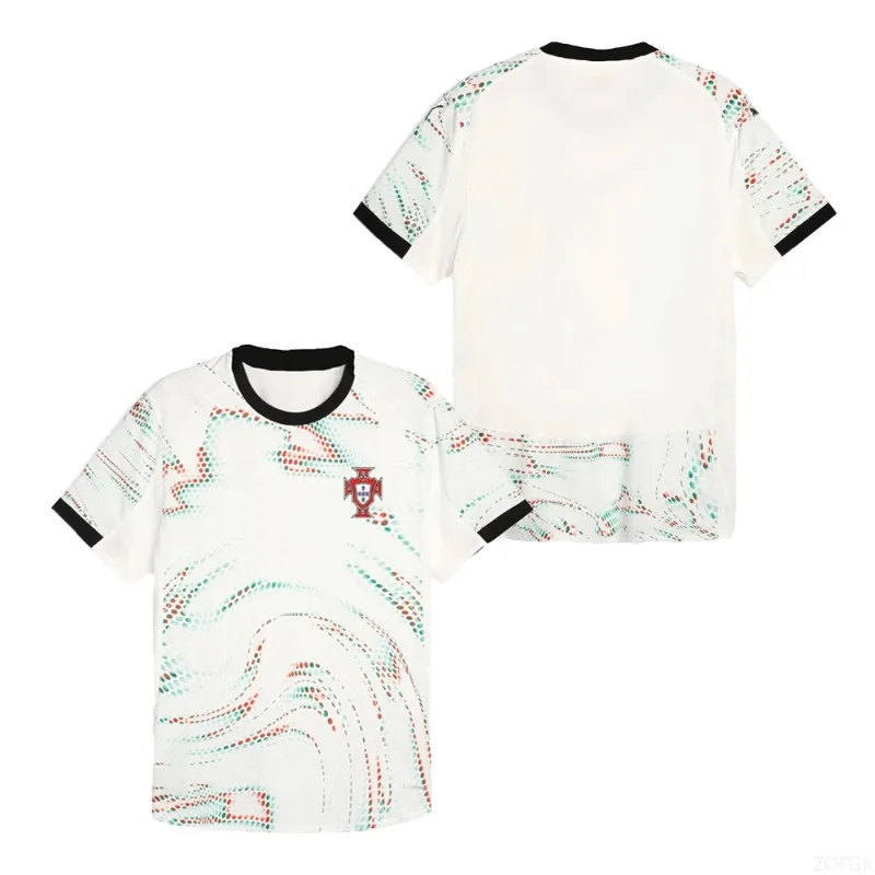 

Portugal National Team T-Shirt Away Jersey Simple Casual 3D Printed Pattern Breathable Quick-Drying Comfortable Men's Summer Top