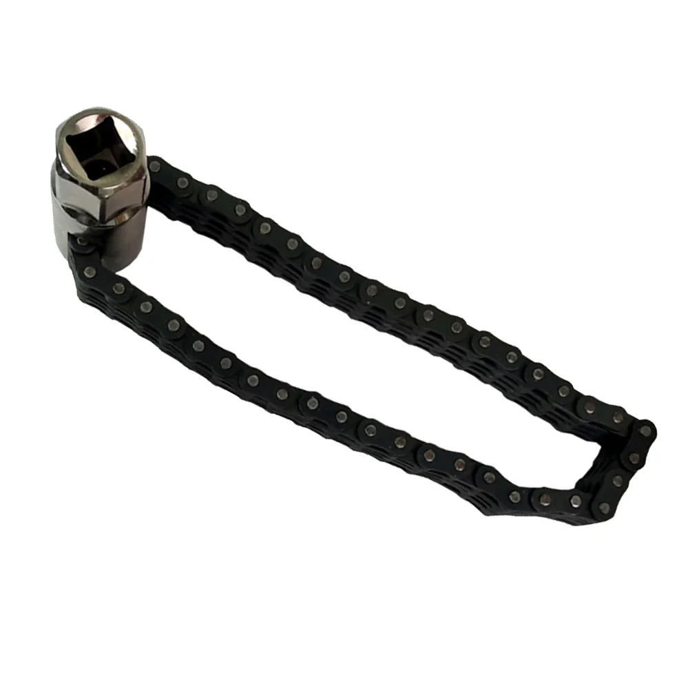 

44 Sections Oil Filter Wrench Double Chain Adjustable Design Fits 6-125cm Diameter Auto Car Motorcycle Removal Tool