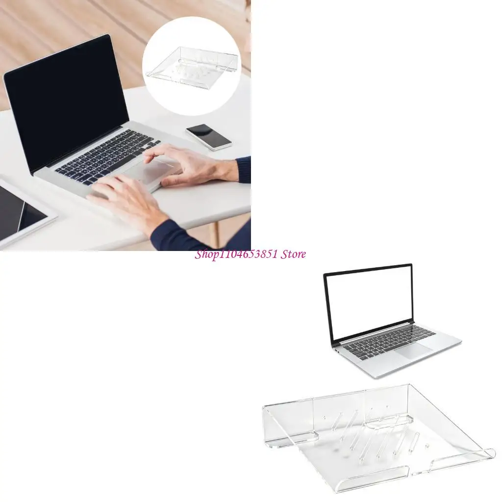 Acrylic Laptop Holder for Home Office and Study Desk Daily Use 