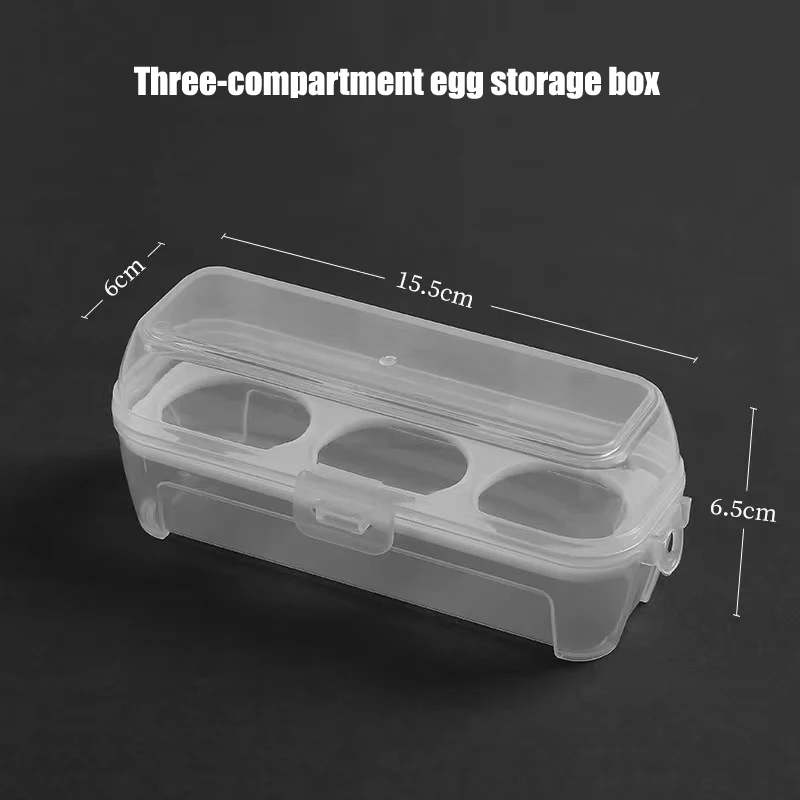 3/4/8 Grid Egg Holder with Lid Plastic Egg Container Stackable Crisper Egg Protection Box PP materials Egg Keeper for Camping