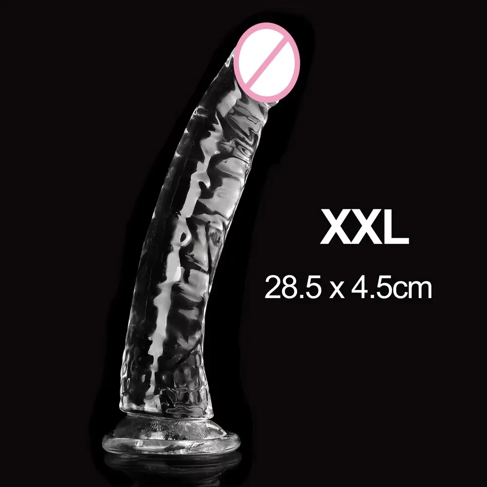 XXXL Jelly Dildo Realistic Penis Suction Cup Dildo Big Dick Female Masturbator Clitoral Stimulator Lesbian Sex Toys For Women view 5