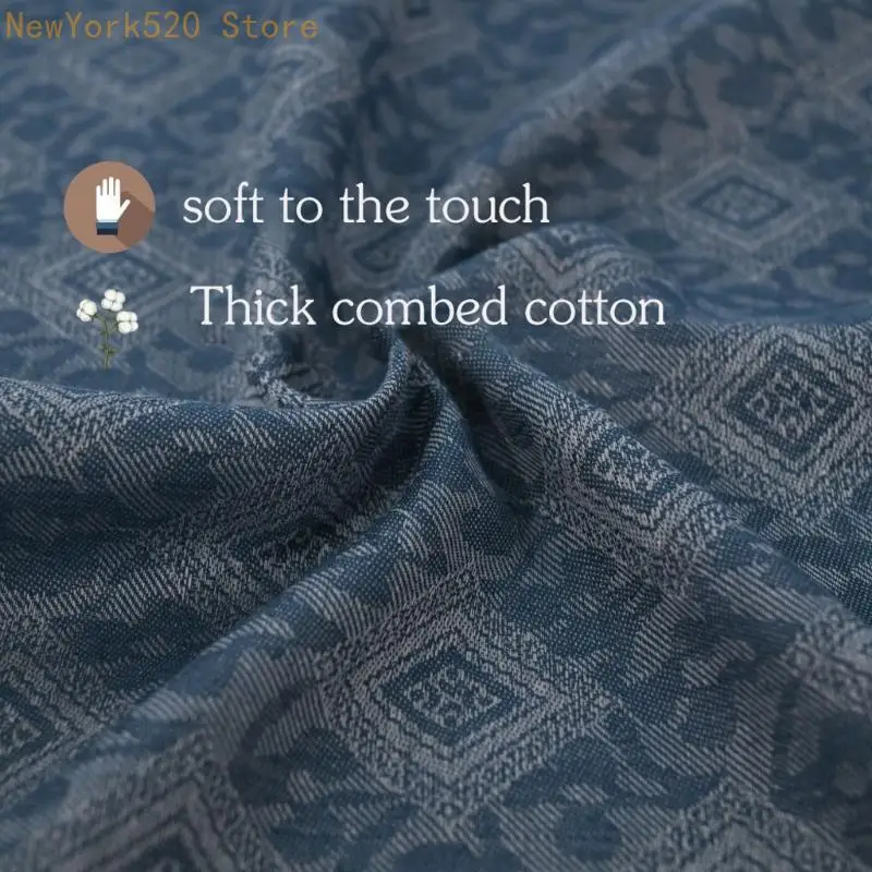 Men's Handkerchief Natural Cotton Jacquard Weave Skin Safe Everyday Use Hankie N84C