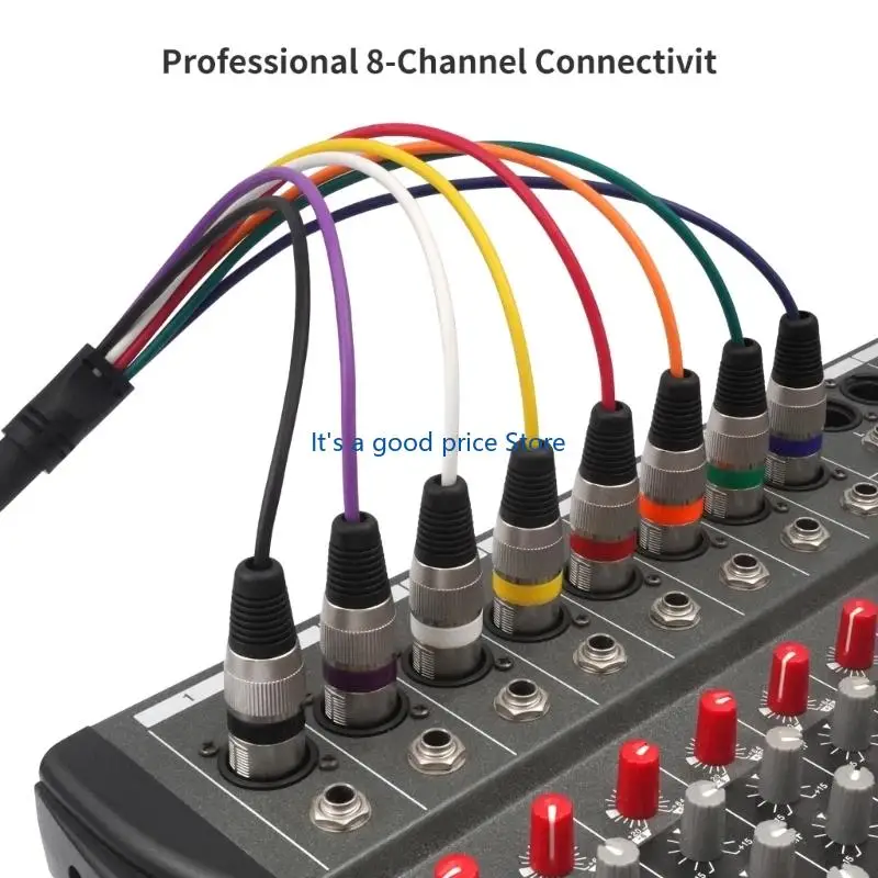 Live Stage XLR Snake Cable for Clean Grouped Routing Tasks