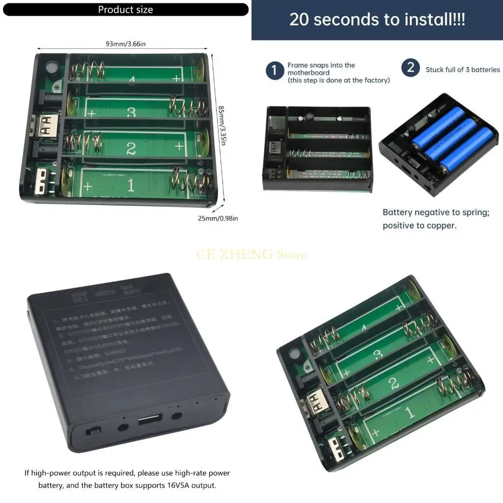 

E56B 4SLOTS 3,7 В 18650 зарядки батареи Бесплатные блок питания для маршрутизаторов для маршрутизаторов