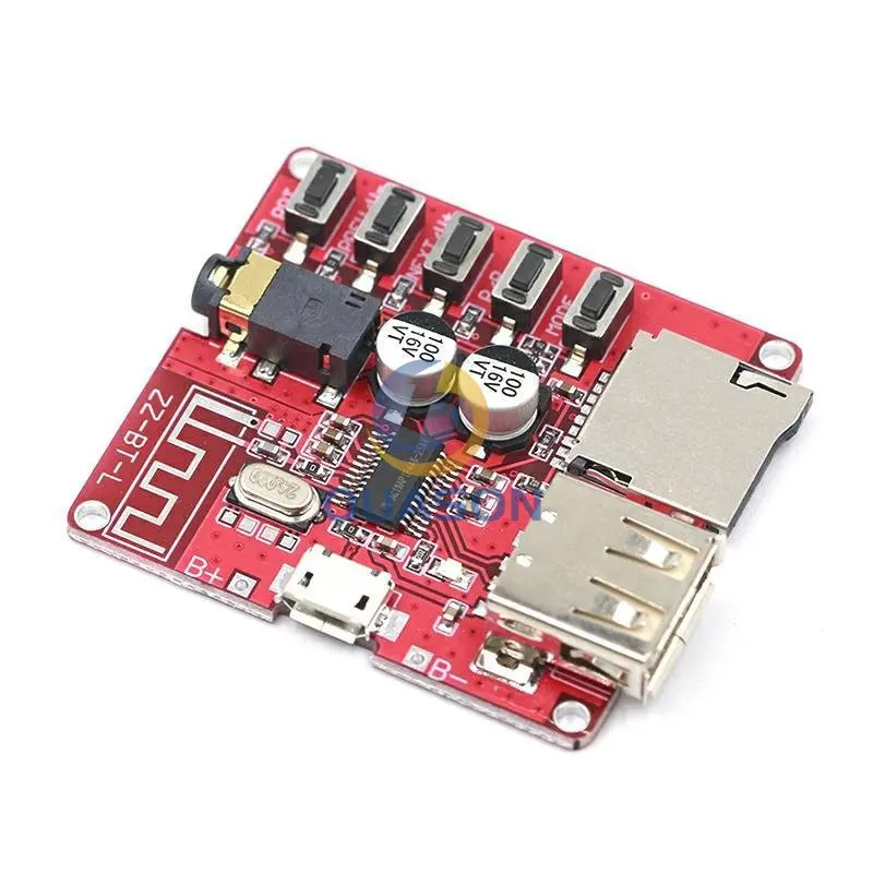 Bluetooth MP3 decoding module audio receiver board lossless car speaker amplifier modification Bluetooth 4.1 circuit DIY