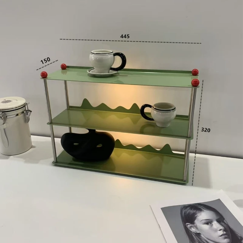 Medieval coffee cup, multi-layer cosmetics, perfume storage rack, cup rack, water cup holder, desktop finishing , wine glass