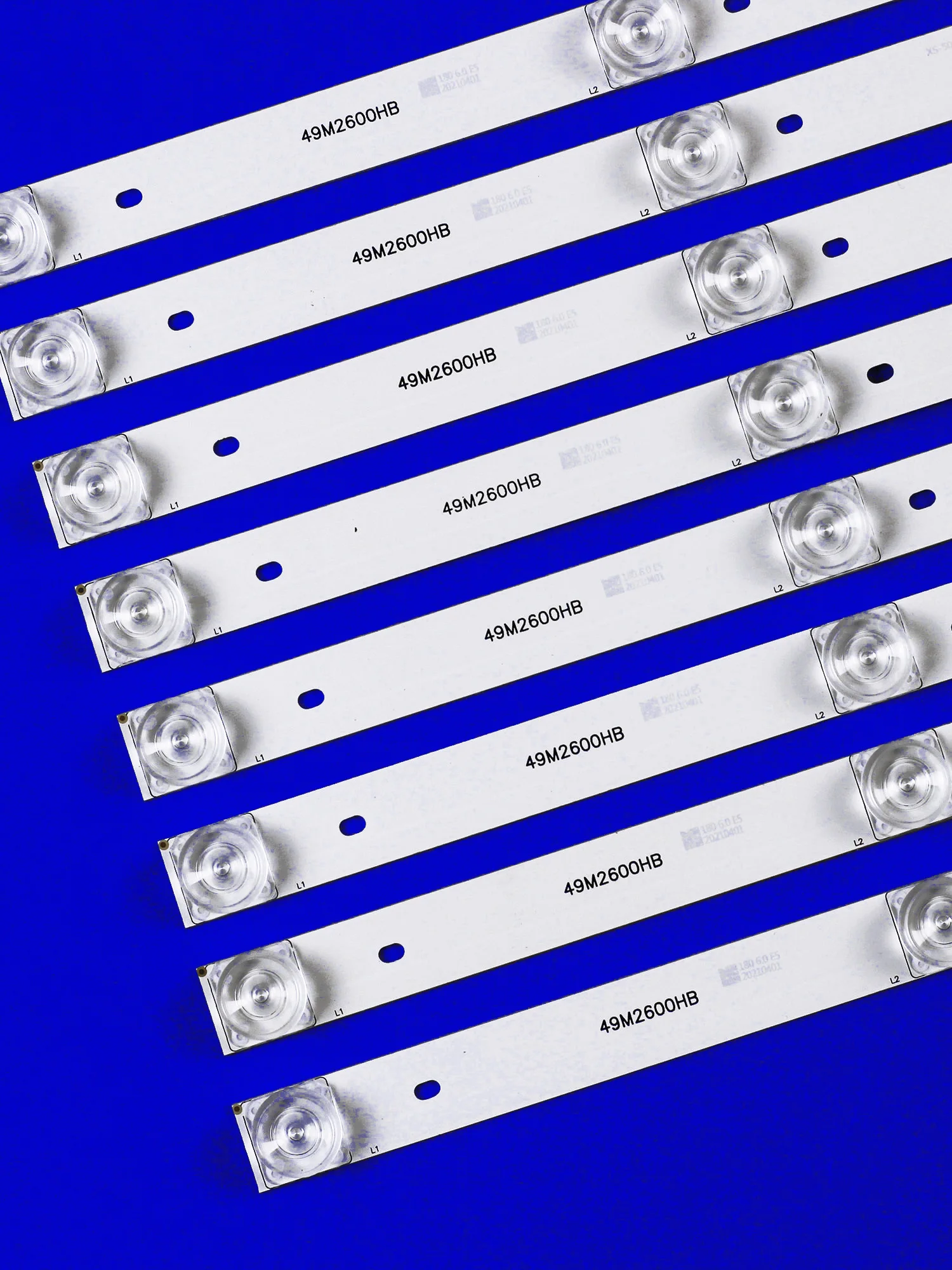 Kit 8pcs LED Backlight strip for SW-LED50U503BS2S SW-LED50U3011BS2S 50UDY151X CC02500D410V02 CC02500D410V07 LE-50ZTUS27 MS-L2006