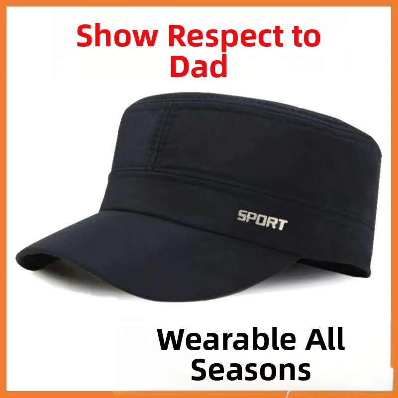 

Durable Men's Sunade Hat Flat Top Outdoor Wear Resistant Autumn Winter Senior Faionable Cap High Quali Sport Cap