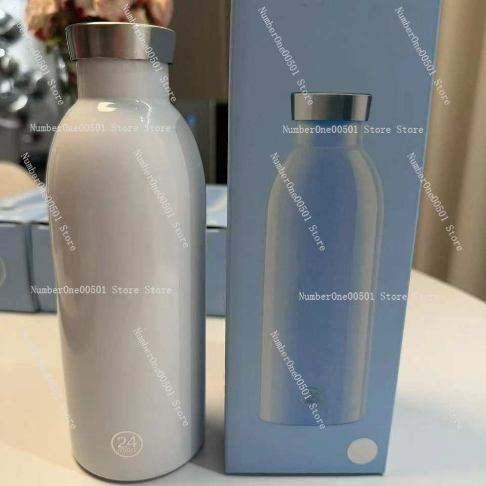 500ML large capacity cream color 304 stainless steel thermal insulation cup
