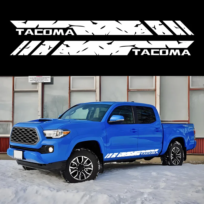 Per Toyota Tacoma Car Door Side Skirt Stripe Stickers Pickup Graphic Vinyl Decor decalcomanie copertura personalizzata accessori esterni Auto