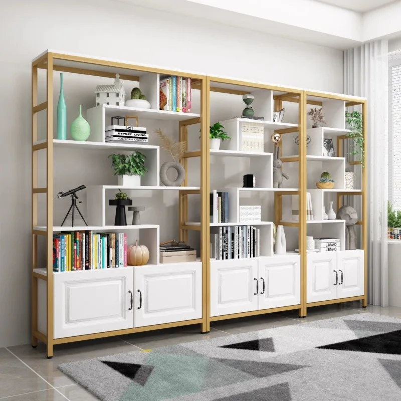 Home bookshelf simple modern storage combination living room floor creative partition office multi-layer