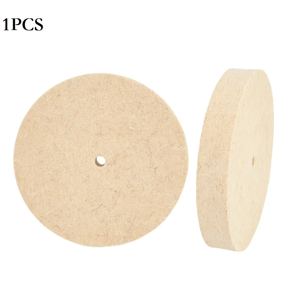 

6inch Polishing Wheel Wool Felt Polisher Buffing For Rotary Tool 1pcs 150mm Pad Disc Beige Practical High quality