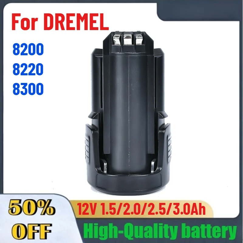 12V 1500/2000/2500/3000mAh High-Quality Rechargeable Li-ion Battery For DREMEL 8200 8220 8300 Accessory Fast Shipping