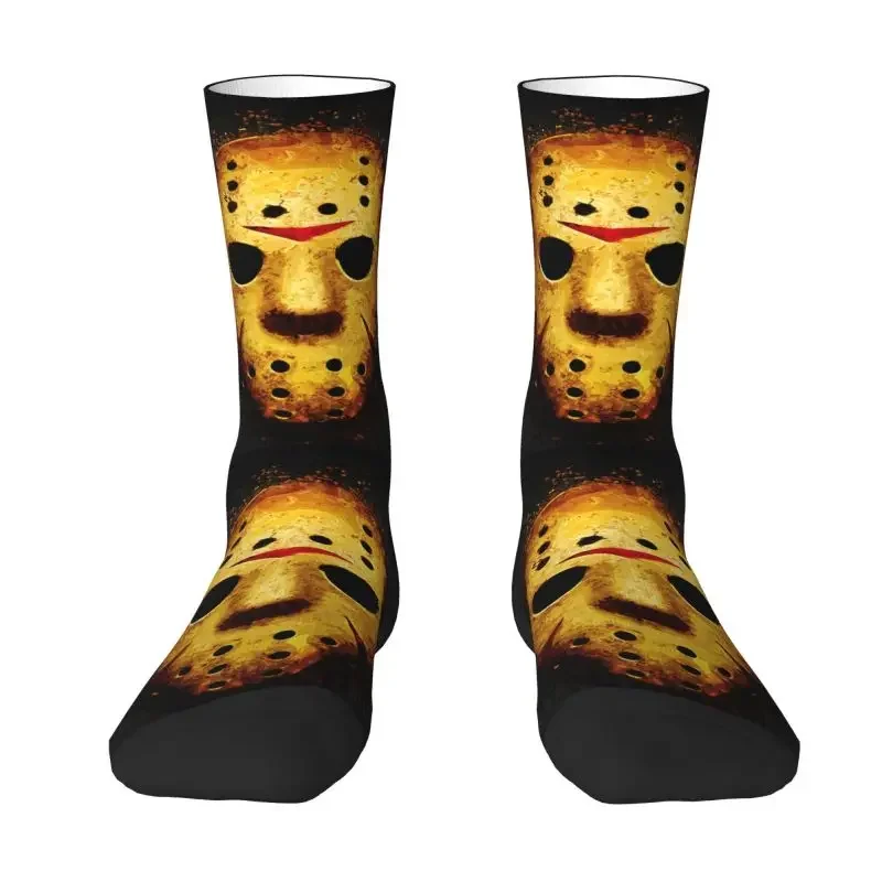 Horror Movie Character Murderers Mens Crew Socks Unisex Cool Halloween Film Spring Summer Autumn Winter Dress Socks