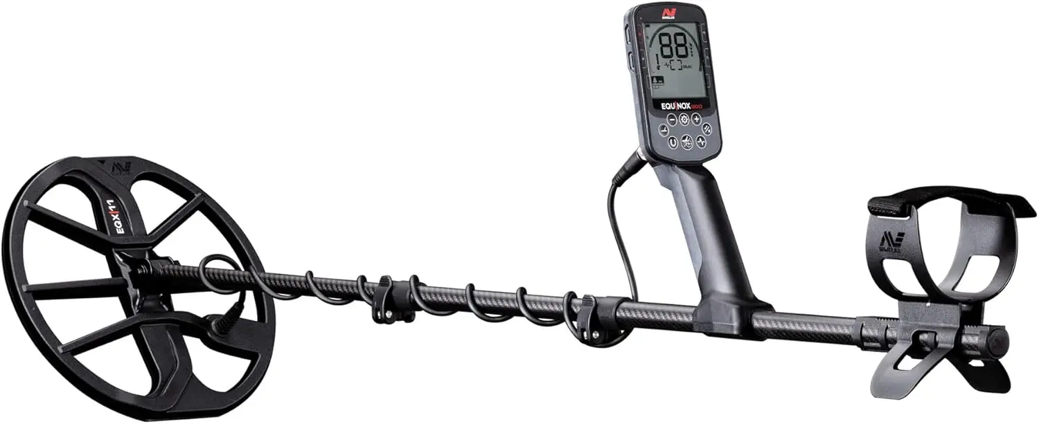 900 Multi-Frequency Collapsible Metal Detector for Adults with Waterproof Double-D Coils Option for 6 Single Frequencies