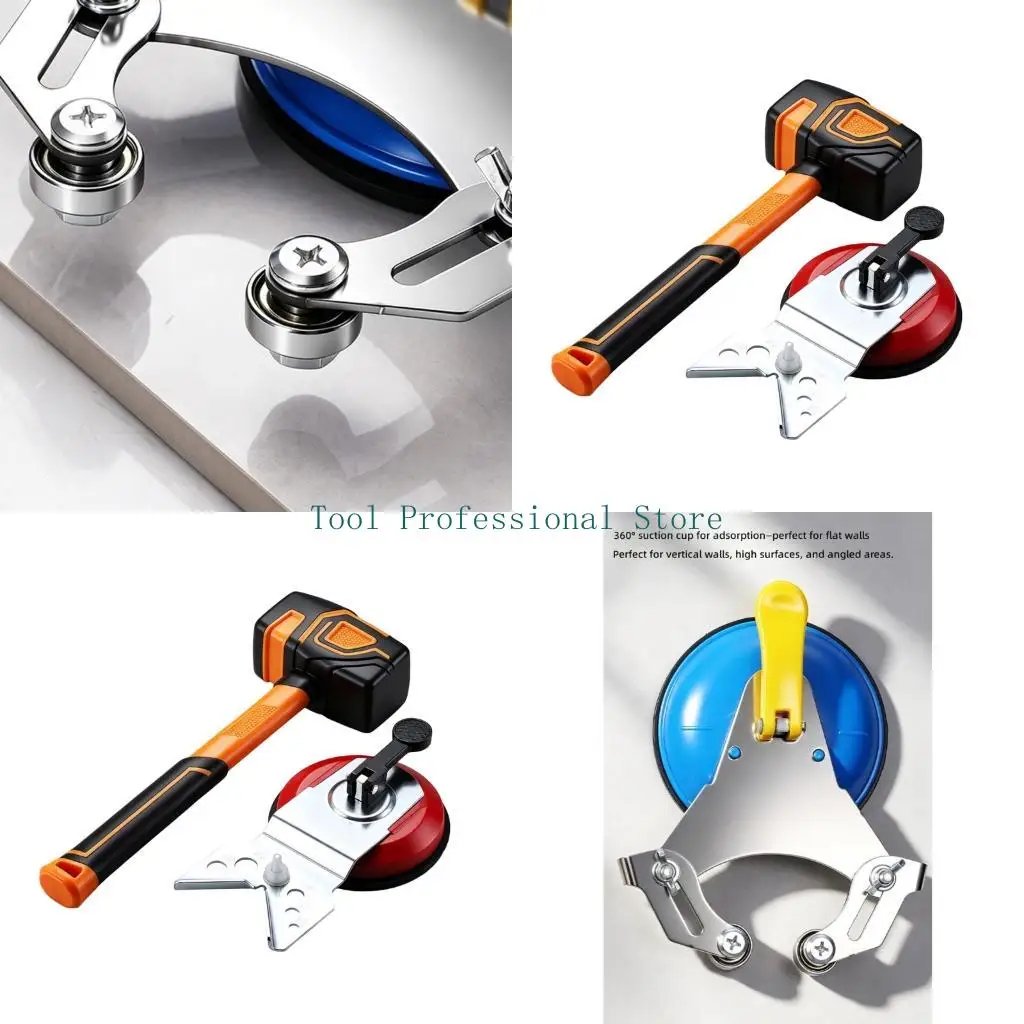 57QF Manual Tile Positioning Tool with Suction Cup for Fixture Mounting