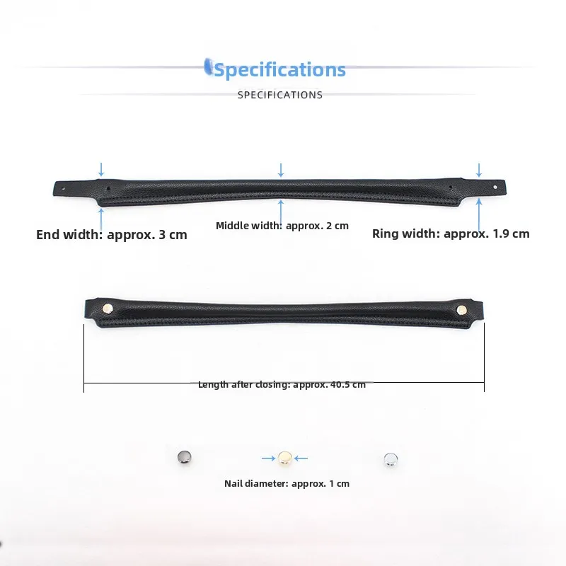 Men's Bla Brown Handbag Handle Replacement Casual Busin Simple Briease Handle Single Purchase High Quali Synthetic P...